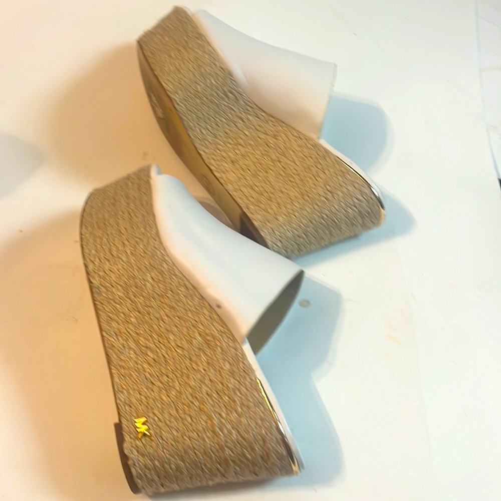 MICHAEL Michael Kors White Wedge Mules - Picture 10 of 10